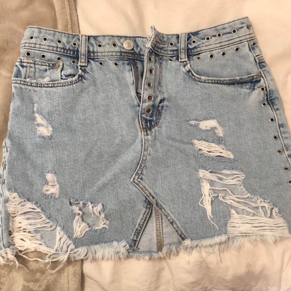 ZARA light denim miniskirt